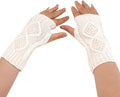 Gloves Mittens Women Women Fashion Knitted Plush Twist Windproof Warm Thickened Gloves Mittens Combo with Pocket Sporting Goods > Outdoor Recreation > Boating & Water Sports > Swimming > Swim Gloves Bmisegm White One Size 