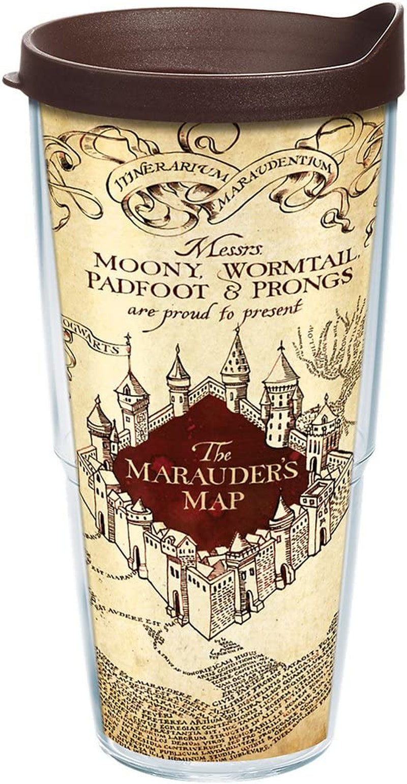 Tervis Harry Potter - the Marauder'S Map Tumbler with Wrap and Brown Lid 24Oz, Clear Home & Garden > Kitchen & Dining > Tableware > Drinkware Tervis Classic 1 Count (Pack of 1) 