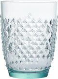 KLIFA- BARI- 15.9 Ounce, Set of 6, Acrylic Tumbler Drinking Glasses, Bpa-Free, Stackable Plastic Drinkware, Dishwasher Safe Cups, Light Teal
