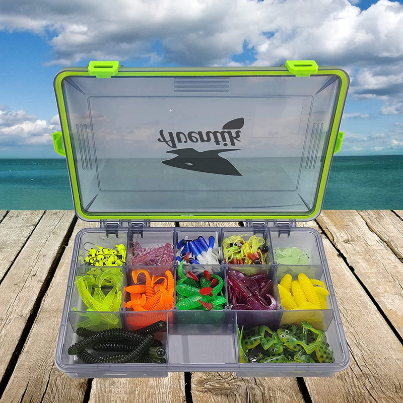 2PC Aventik Waterproof Fishing Tackle Boxes Hooks Storage Trags Organizer Box Transparent Adjustable Dividers Hold Terminal Fishing Tackle and Lure Box(3600L-2Pc Green) Sporting Goods > Outdoor Recreation > Fishing > Fishing Tackle Aventik   