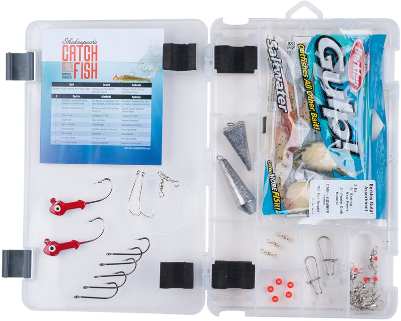 Shakespeare Catch More Fish Fishing Tackle Kit Sporting Goods > Outdoor Recreation > Fishing > Fishing Tackle Pure Fishing Rods & Combos   