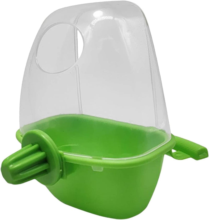 Gazechimp Bird Cage Feeder Parrot Feeding Watering Bowl Cage Accessories Waterer Hanging Water Food Dispenser for Squirrels Budgie Rats, Small Animals, Green Animals & Pet Supplies > Pet Supplies > Bird Supplies > Bird Cage Accessories > Bird Cage Food & Water Dishes gazechimp   
