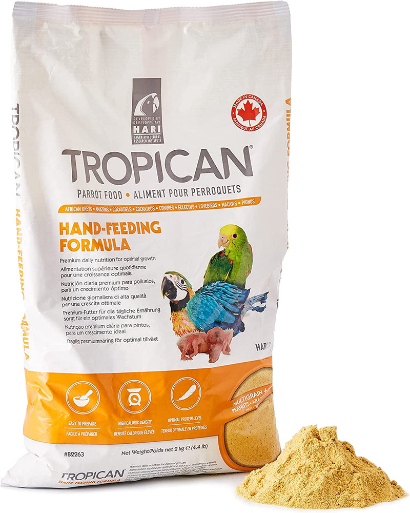 Hari Tropican Bird Food, Hagen Parrot Food Hand Feeding Formula, Easy to Mix, 14 Oz Bag Animals & Pet Supplies > Pet Supplies > Bird Supplies > Bird Food Hari 4.4 lb  