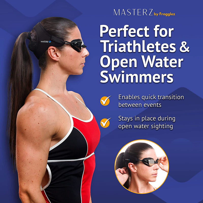 Masterz by Frogglez Swim Goggles for Adults & Teens, anti Fog Mirrored Goggles Sporting Goods > Outdoor Recreation > Boating & Water Sports > Swimming > Swim Goggles & Masks Frogglez   