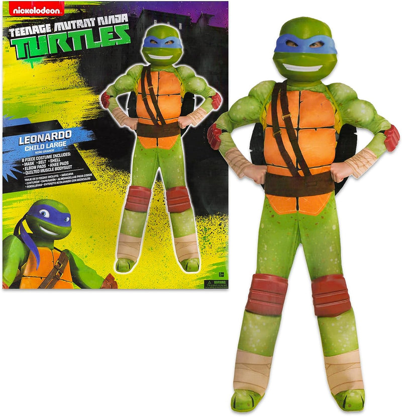 Teenage Mutant Ninja Turtles Costumes for Boys - TMNT Halloween Costume for Kids with Muscle Bodysuit, Mask, Shell, More  Nickelodeon   