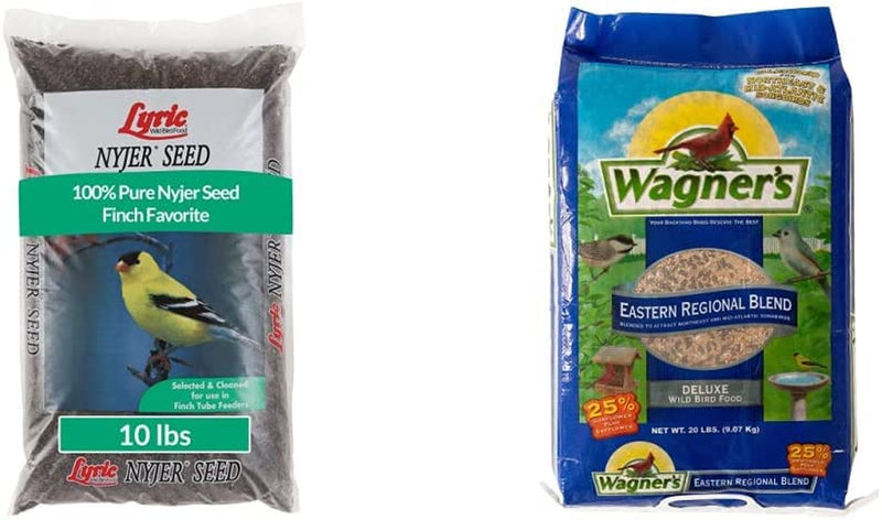 Lyric Nyjer Seed Wild Bird Seed Finch Food Bird Seed, 10 Lb. Bag Animals & Pet Supplies > Pet Supplies > Bird Supplies > Bird Food Lyric Seed + Sunflower Wild Bird Food 10 lb 