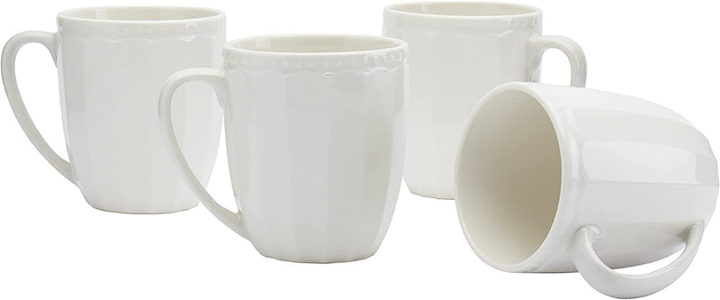 Tabletops Gallery Embossed Bone White Porcelain round Dinnerware Collection- Chip Resistant Scratch Resistant, Bloom 12 Piece Dinnerware Set (Dinner Plate, Salad Plate, Cereal Bowl) Home & Garden > Kitchen & Dining > Tableware > Dinnerware Tabletops Unlimited MOSAICO MUG SET 