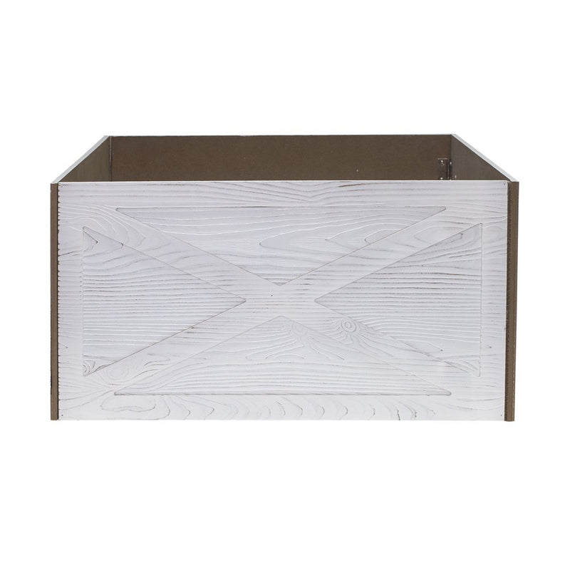 Holiday Time White Merry Christmas Tree Crate, 11" X 20" Home & Garden > Decor > Seasonal & Holiday Decorations > Christmas Tree Skirts Dyno Seasonal Solutions, LLC   