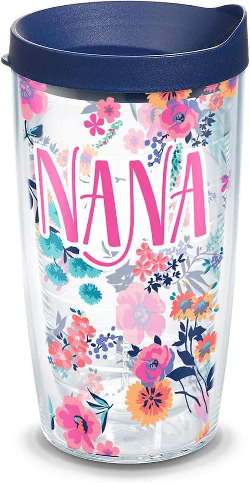 Tervis Made in USA Double Walled Dainty Floral Mother'S Day Insulated Tumbler Cup Keeps Drinks Cold & Hot, 16Oz, Gigi Home & Garden > Kitchen & Dining > Tableware > Drinkware Tervis Nana 16oz 
