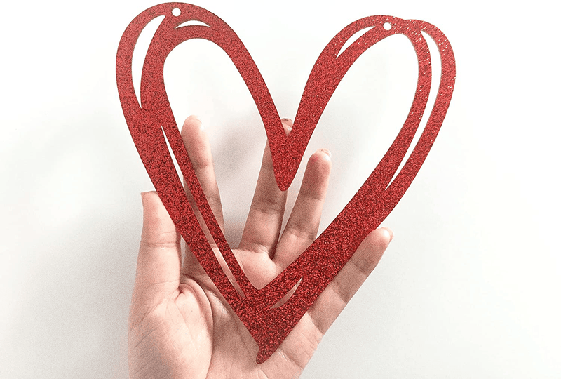 3Pcs Heart Garland Banner Red & Pink Glitter, Heart Decorations,Valentine Decorations,Heart Garland Decor,Valentines Day Decorations, Hanging Hearts,Valentine'S Garland,Valentines Decorations for Home Mantle Office Home & Garden > Decor > Seasonal & Holiday Decorations LeeSky   