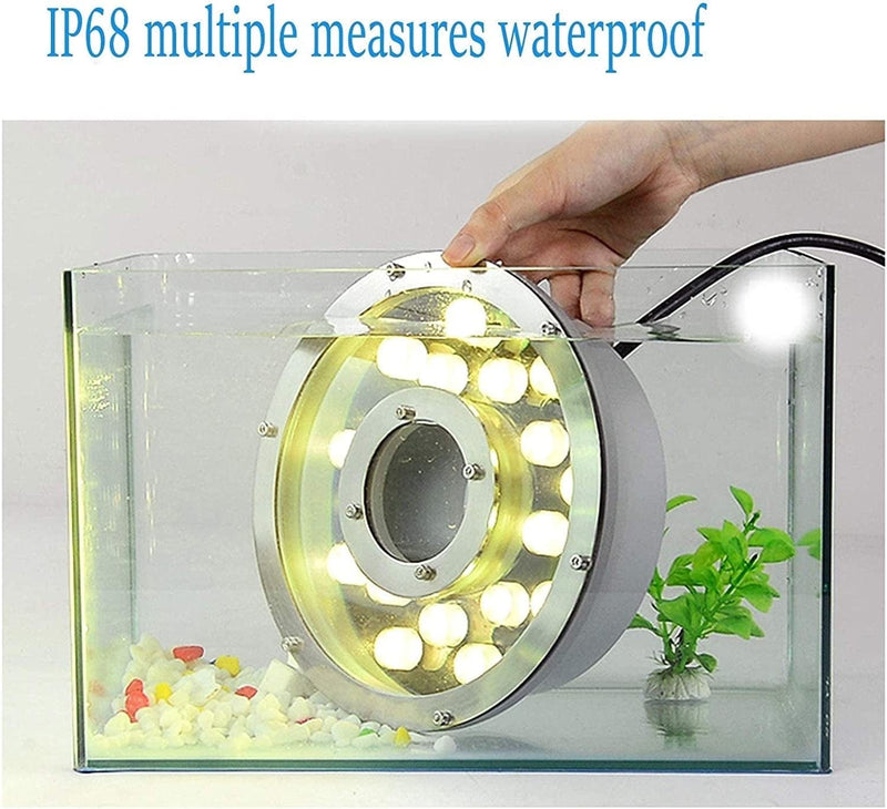 3PCS LED Underwater Pond Lights - Ring Fountain LED Lamp, IP68 Waterproof Ring Fountain Light, Colorful Color Changing Middle Hole Landscape Spotlight, for Underwater Fountain Pool ( Color : RGB , Siz Home & Garden > Pool & Spa > Pool & Spa Accessories GUODDM   