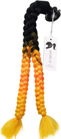 3T-SISTER Pigtails Accessory for Helmet Pigtails Ponytail Braids Hair for Motorcycle Bicycle Batting Skate Helmet or Other Helmets 2 Braids Together 24Inch /Many Colors (Helmet Not Included) Sporting Goods > Outdoor Recreation > Cycling > Cycling Apparel & Accessories > Bicycle Helmets 3T-SISTER Yellow  