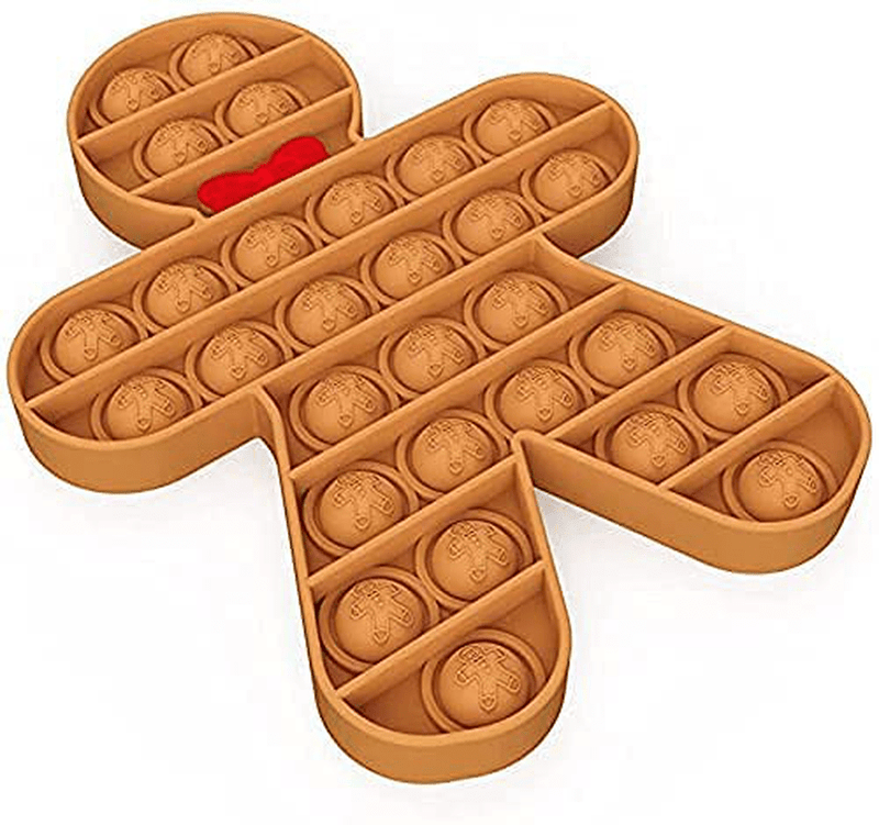 4 Pack Christmas Pop Fidget Toys - Christmas Tree Simple Dimple Poppers Fidgets Sensory Toy, Santa Claus Christmas Tree Deer and Gingerbread Man Decorations,Party Game Decor Gift for Kids and Adults Home & Garden > Decor > Seasonal & Holiday Decorations& Garden > Decor > Seasonal & Holiday Decorations Amplelife   