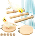 4 Pack Parrot Cage Perch Natural Wooden Perch Toys Bird Cage Toys Accessories for Small or Medium Conure,Parakeet,Budgie,Finches, Parrot（Style-1） Animals & Pet Supplies > Pet Supplies > Bird Supplies > Bird Cages & Stands S-Mechanic style-2  