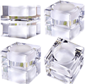4 Pack Square Tealight Candle Holders Dinner Table Decor for Home Home & Garden > Decor > Home Fragrance Accessories > Candle Holders QF 4 Pack  