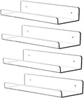 4 PCS Clear Acrylic Floating Shelves Display Ledge, 5 MM Thick Wall Mounted Storage Shelf for Nursery Decor,Invisible Kids Bookshelf and Small Toy Storage,15 Inch Furniture > Shelving > Wall Shelves & Ledges CY craft Clear-4 Pcs  