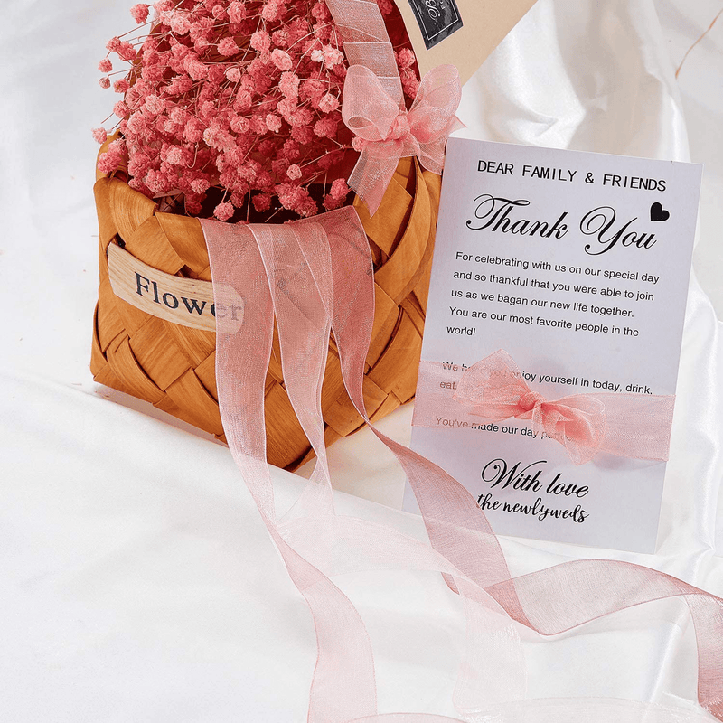 4 Rolls Sheer Chiffon Ribbon Organza Satin Ribbon Chiffon Packing Ribbon for Wedding Gift Bouquets Wrapping Party Wreath Decorations, 49 Yards/Roll(4 Colors)
