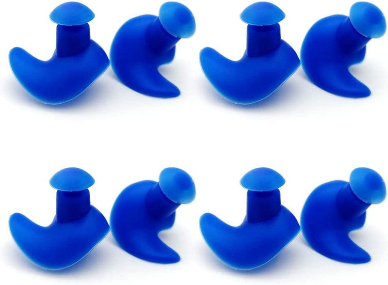 4 Sets Waterproof Swimming Earplugs Ear Plug for Swim ,Protect Water from Entering Ears in Swimming Showering (Blue) Sporting Goods > Outdoor Recreation > Boating & Water Sports > Swimming BRBD Blue  