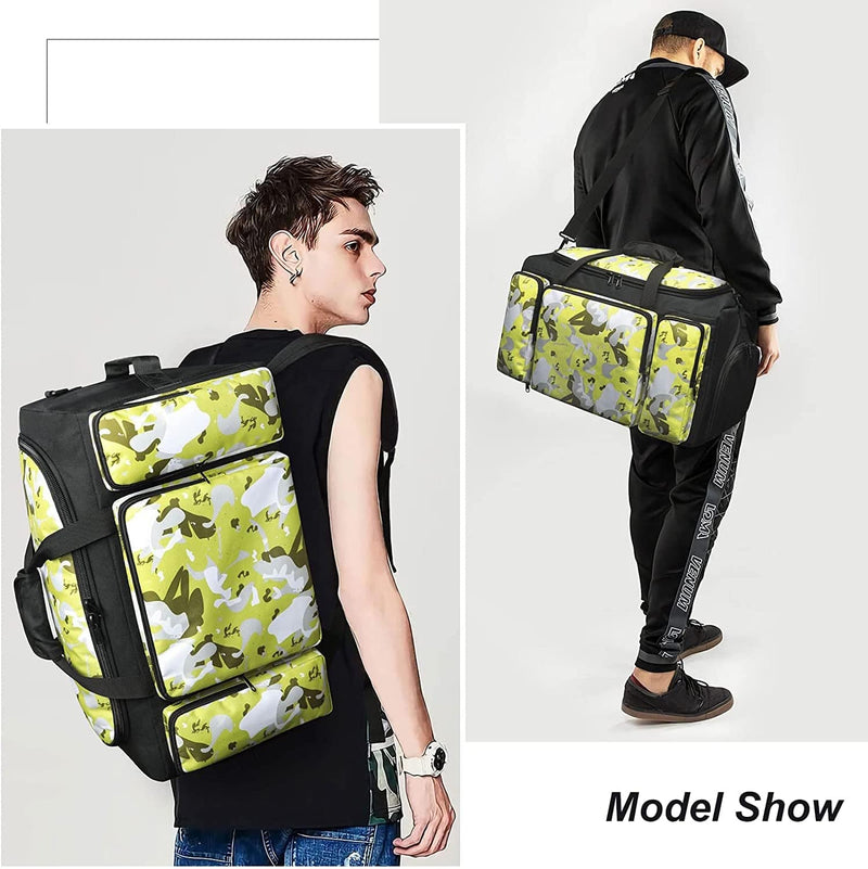 4-Way Gym Bags for Men Gym Duffle Bag Sports Duffle Bag Backpack with Shoe Compartment & Wet Pocket Home & Garden > Household Supplies > Storage & Organization Cico Rider   