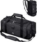 4-Way Gym Bags for Men Gym Duffle Bag Sports Duffle Bag Backpack with Shoe Compartment & Wet Pocket Home & Garden > Household Supplies > Storage & Organization Cico Rider black  