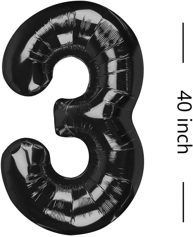 40 Inch Black 3 0 Number Balloons Giant Jumbo Number 30 Foil Mylar Balloon for 30Th Birthday Party Supplies 30 Anniversary Events Decorations Props for Photos Arts & Entertainment > Party & Celebration > Party Supplies Home Décor   