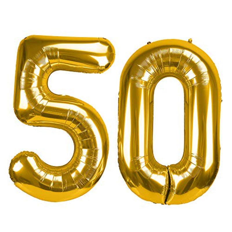 40 Inch Gold 5 0 Number Balloons Giant Jumbo Number 50 Foil Mylar Balloons for 50Th Birthday Party Supplies 50 Anniversary Events Decorations Props for Photos Arts & Entertainment > Party & Celebration > Party Supplies FOBU   