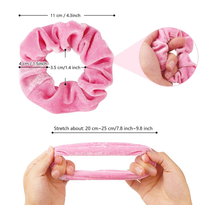 40 Pcs Hair Scrunchies Velvet Elastic Hair Bands Scrunchy Hair Ties Ropes Scrunchie for Women or Girls Hair Accessories - 40 Assorted Colors Sporting Goods > Outdoor Recreation > Winter Sports & Activities UYICOO   