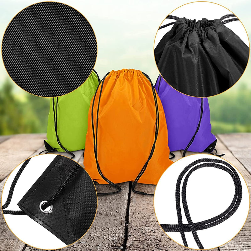 40 Pieces Drawstring Backpacks Bulk Cinch Bags Sports Gym Drawstring Bags for Traveling Gym Yoga Storage Supplies 40 Colors