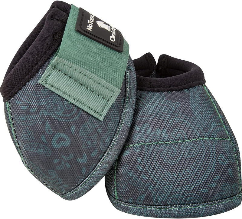 Classic Equine Dyno Turn Bell Boots Sporting Goods > Outdoor Recreation > Fishing > Fishing Rods CLASSIC ROPE COMPANY Spruce Paisley Large 