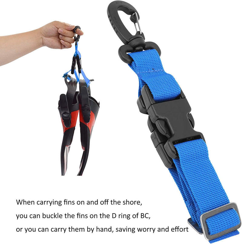 01 02 015 Quick Release Nylon Durable Practical Flippers Belt, Keeper Strap, Diving Equipment for Diving Snorkeling Toolsnorkeling Tool Snorkeling