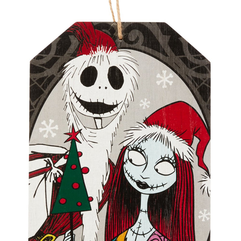 Disney, the Nightmare before Christmas, Gift Tag Shaped Hanging Sign 2 Pack, Jack Skellington with Zero, and Jack with Sally, 11 Inches Tall, MDF, Multi-Color, Wall Decoration Home & Garden > Decor > Seasonal & Holiday Decorations& Garden > Decor > Seasonal & Holiday Decorations GRUPO RUZ SA DE CV   