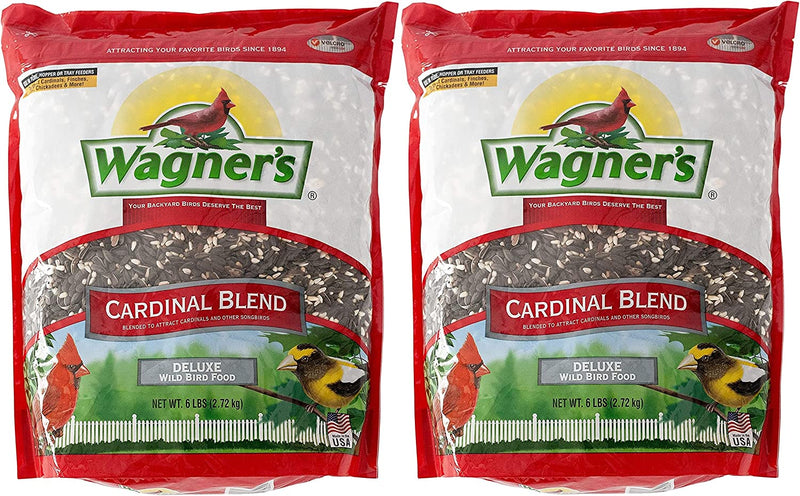 Wagner'S 62032 Cardinal Blend Wild Bird Food, 6-Pound Bag Animals & Pet Supplies > Pet Supplies > Bird Supplies > Bird Cage Accessories > Bird Cage Food & Water Dishes Wagner's 2-Pack Bird Food 