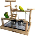 Mrli Pet Play Stand for Birds, Parrot Playstand, Bird Play Stand Cockatiel Playground Wood Perch Gym Playpen Ladder with Chew Toys (Bird Cage Playground) Animals & Pet Supplies > Pet Supplies > Bird Supplies > Bird Toys Mrli Pet big bird toys  