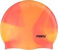 MARU Multi-Coloured Silicone Swim Hat (Unisex, One Size Fits Most) Sporting Goods > Outdoor Recreation > Boating & Water Sports > Swimming > Swim Caps Maru Orange Shades  