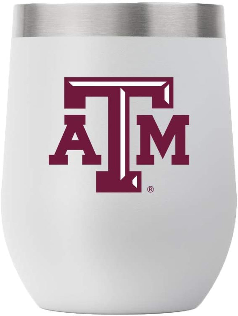 Gametime Sidekicks Auburn Tigers Stainless Steel Drinkware 12Oz Stemless Insulated Wine Tumbler - Copper-Lined, Vacuum Double Wall Maximum Temperature Efficiency (Orange) Home & Garden > Kitchen & Dining > Tableware > Drinkware Gametime Sidekicks Light Grey Texas A&M 