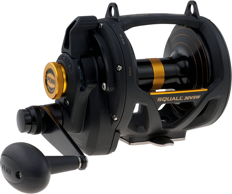 Penn Squall Lever Drag 2 Speed Multiplier Reel - Saltwater Boat and Kayak Fishing Reel Sporting Goods > Outdoor Recreation > Fishing > Fishing Rods Pure Fishing   