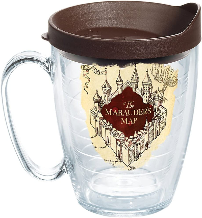 Tervis Harry Potter-The Marauder'S Map Insulated Tumbler with Wrap and Brown Lid, 16 Oz Mug, Clear Home & Garden > Kitchen & Dining > Tableware > Drinkware Tervis   