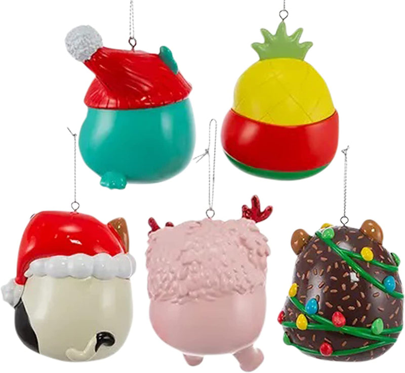 Kurt Adler Squishmallows Christmas Ornament 5-Pack Set - Five Squishmallow Holiday Tree Ornaments - Officially Licensed - Gift for Kids  Squishmallows   