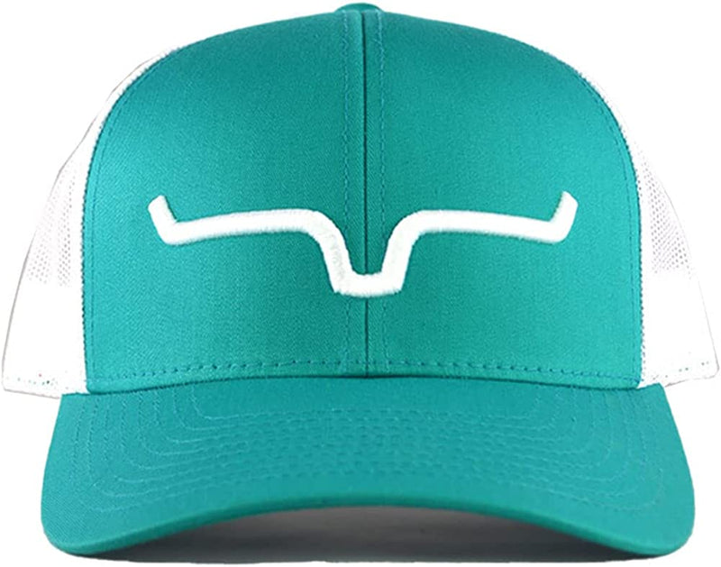 Kimes Ranch Caps Weekly Trucker Hat Adjustable Snapback Hat Sporting Goods > Outdoor Recreation > Fishing > Fishing Rods Kimes Ranch Teal/White One Size 