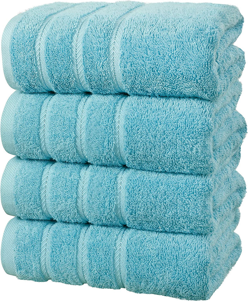 Comfort Realm Ultra Soft Towel Set, Combed Cotton 600 GSM 100 Percent Cotton (White, 1 Bath Sheet) Home & Garden > Linens & Bedding > Towels Comfort Realm Blue 4 Bath Towel 