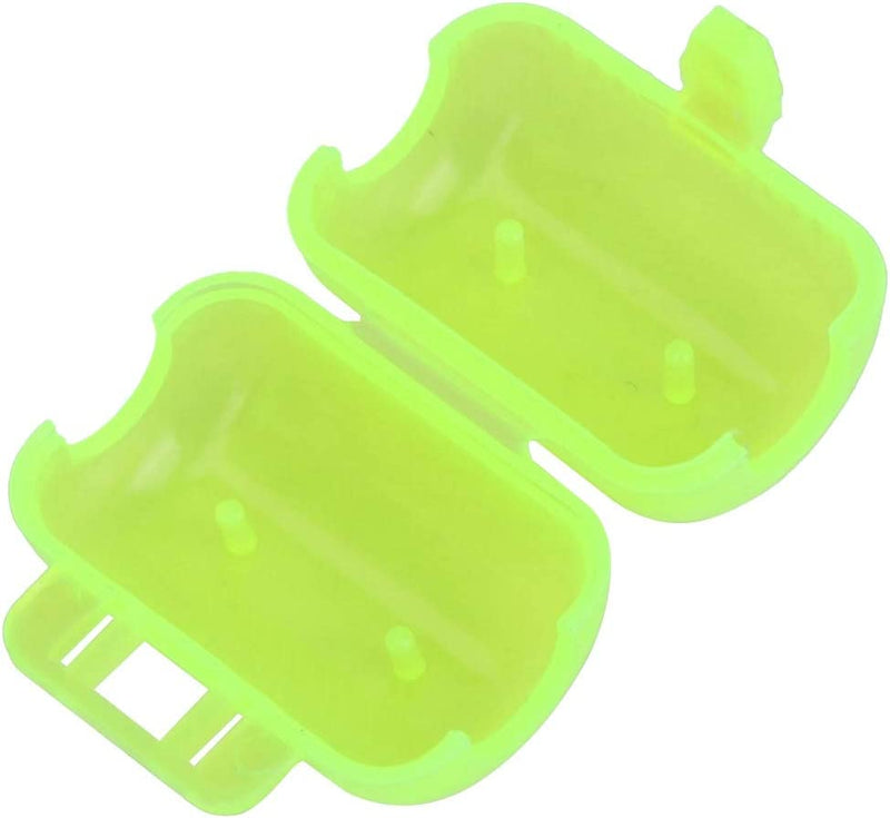 50 Pcs Plastic Fishing Hook Box Clamshell Fluorescent Yellow Squid Lure Hook Box Cover Case Fishing Accessory Tackle Box(Small) Sporting Goods > Outdoor Recreation > Fishing > Fishing Tackle Zerone   