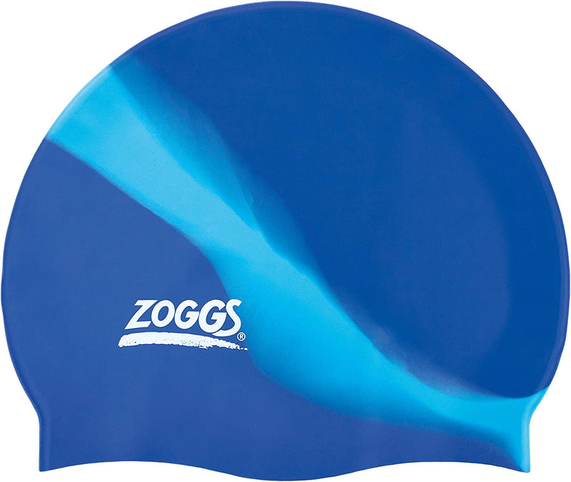 Zoggs Adult Swimming Caps, Comfortable Adult Swimming Hat, Non-Slip Lining Adult Swimming Hat, Shaped Swimming Cap, Chlorine Beating Zoggs Swim Cap (One Size) Sporting Goods > Outdoor Recreation > Boating & Water Sports > Swimming > Swim Caps Zoggs Blue/Light Blue  
