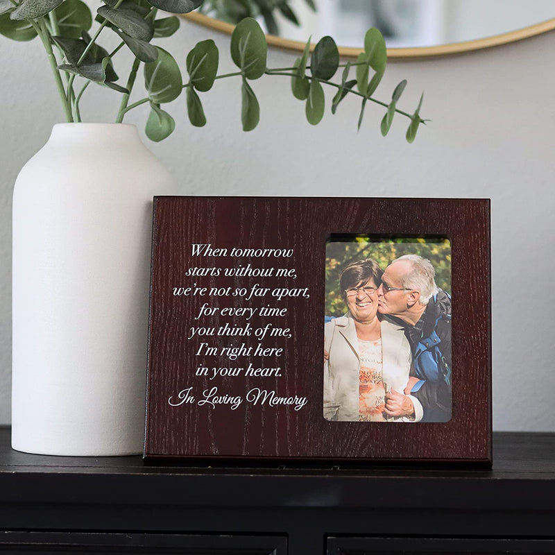 Elegant Signs Memorial Picture Frame - Keepsake Plaque That Holds a 4X6 Photo - Sympathy Gift to Tribute the Loss of a Loved One Home & Garden > Decor > Picture Frames Elegant Signs   