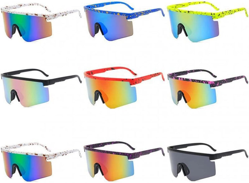 VSOLS Outdoor Sports Cycling Glasses Road Bike Sunglasses Men Women Mountain Bicycle Eyewear Riding Cycling Eyewear (Color : 07, Size : One Size) Sporting Goods > Outdoor Recreation > Cycling > Cycling Apparel & Accessories VSOLS   