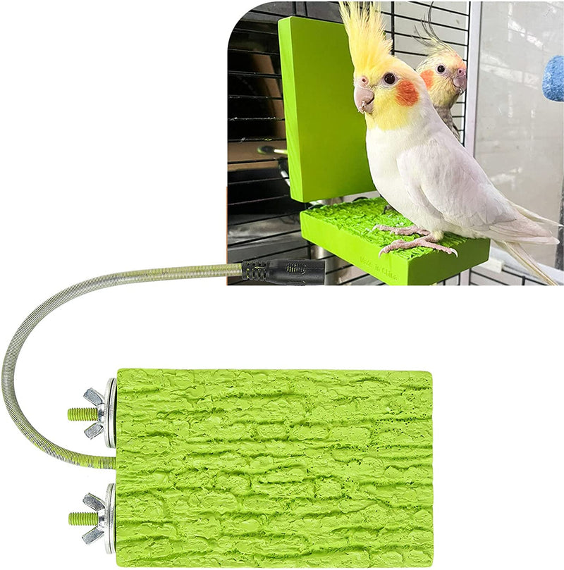 Constant Temperature Pet Warm Perch Stand Bird Perch Platform Antibite Heater 5W Rolled Foot for (US Plug 100‑240V) Animals & Pet Supplies > Pet Supplies > Bird Supplies PENO   