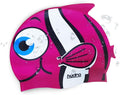 Hydro Silicone Swimming Caps for Kids, Stretchy Elastic Waterproof Swim Cap with Cartoon Sharks, Fish, Tiger & Penguin Design, Best for Boys and Girls Sporting Goods > Outdoor Recreation > Boating & Water Sports > Swimming > Swim Caps HYDRO Pink Fish 1 Pack 