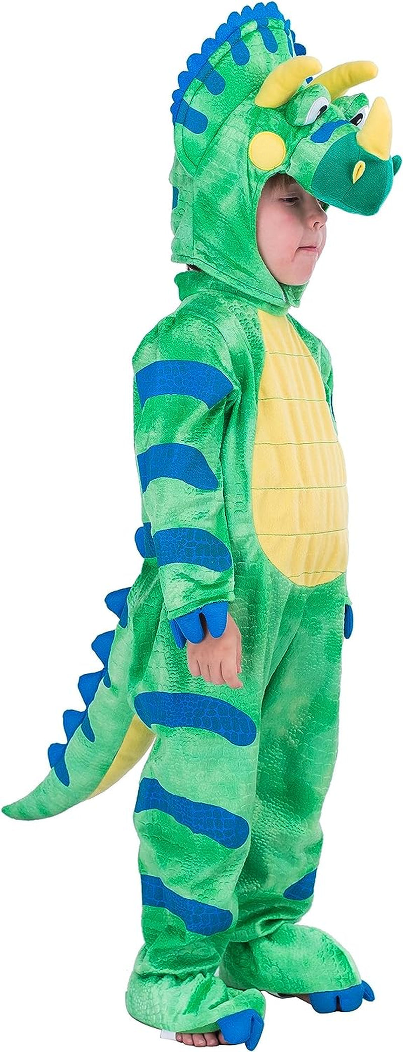 Spooktacular Creations Green Triceratops Dinosaur Costume with Toy Egg for Kid Halloween Dress up Dino Themed Pretend Party (3T (3-4 Yrs))  Joyin Inc   