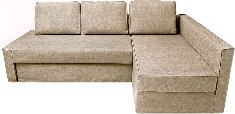 CRIUSJA Couch Covers for IKEA Friheten Sofa Bed Sleeper, Couch Cover for Sectional Couch, Sofa Covers for Living Room, Sofa Slipcovers with Cushion and Throw Pillow Covers (2030-17, Left Chaise) Home & Garden > Decor > Chair & Sofa Cushions CRIUSJA S-4 Right Chaise 