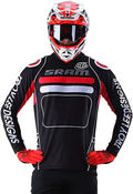 Troy Lee Designs Cycling MTB Bicycle Mountain Bike Jersey Shirt for Men, Sprint Jersey Drop in SRAM Sporting Goods > Outdoor Recreation > Cycling > Cycling Apparel & Accessories Troy Lee Designs Black Small 
