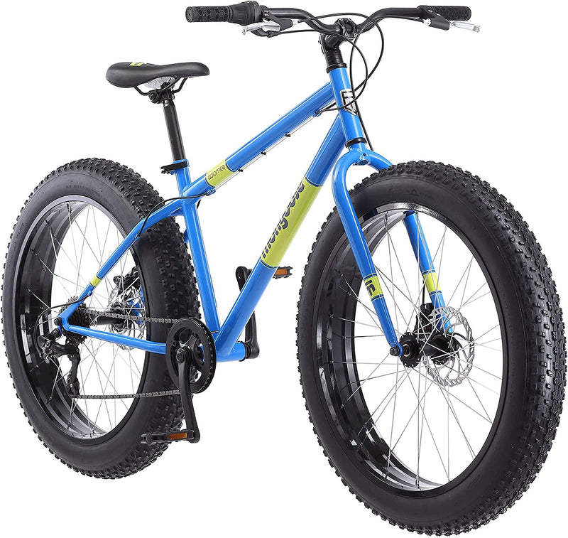 Mongoose Dolomite Mens Fat Tire Mountain Bike, 26-Inch Wheels, 4-Inch Wide Knobby Tires, 7-Speed, Steel Frame, Front and Rear Brakes, Multiple Colors Sporting Goods > Outdoor Recreation > Cycling > Bicycles Pacific Cycle, Inc. Light Blue  